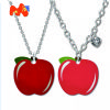 cute cartoon apple necklace pendant